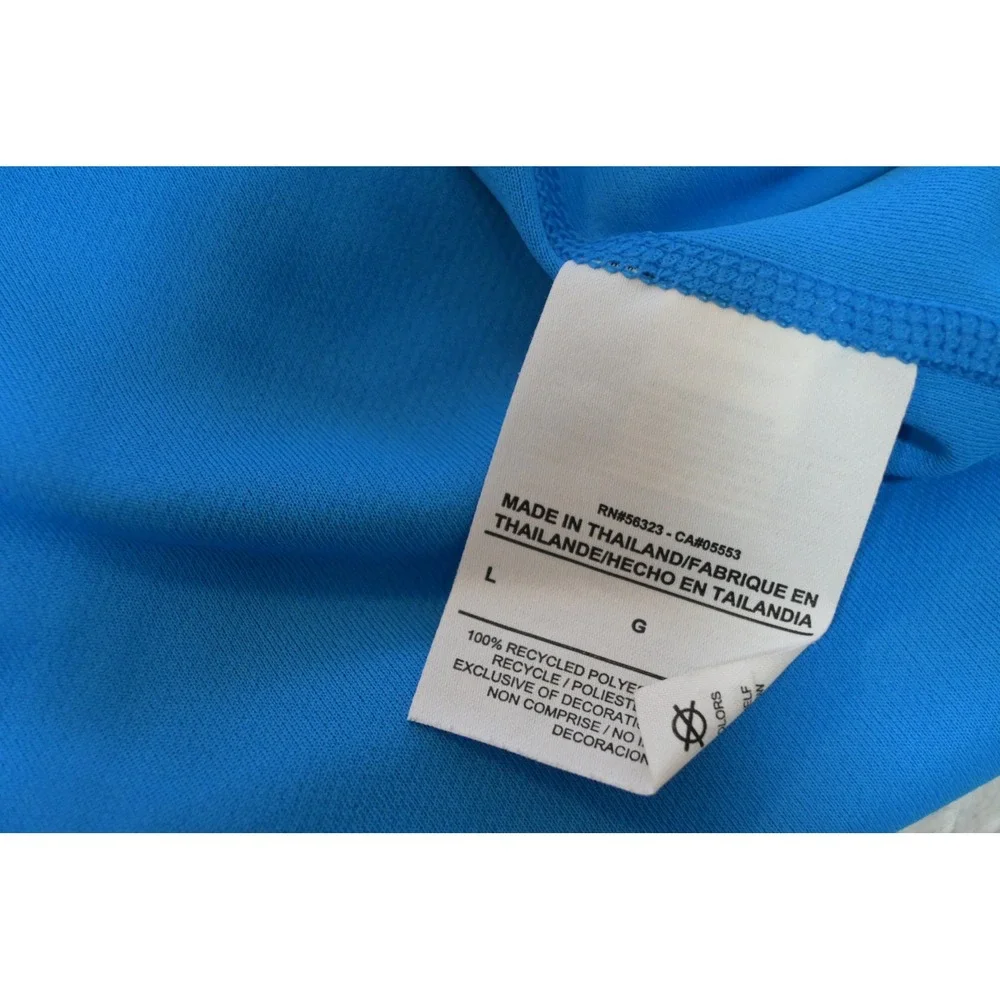 Nike Running Shirt Mens Large Blue Chicago Marathon 2014 Dri-FIT LS Excellent